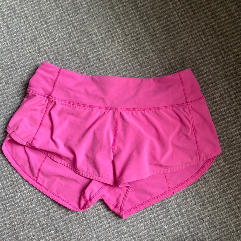 Sonic Pink Lululemon Low Rise 2.5 Inch Speed Ups